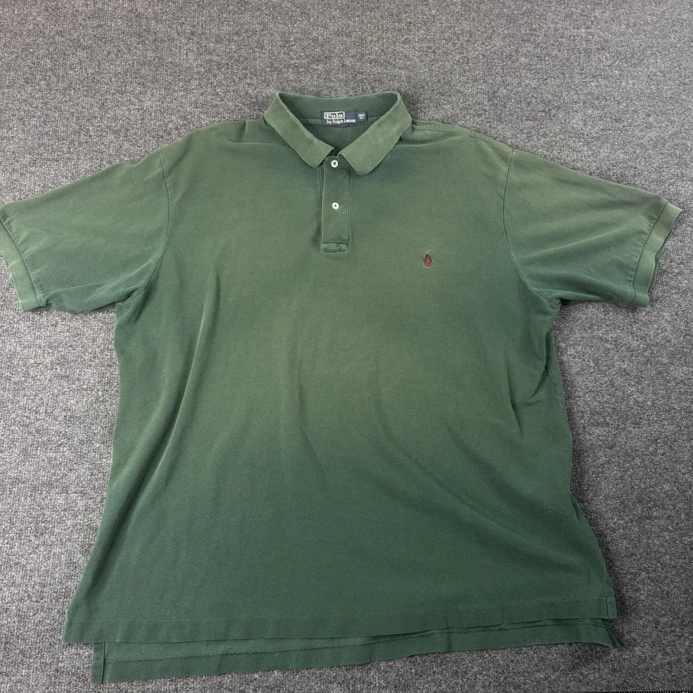 Ralph Lauren Polo Shirt Men's XXL Tall Classic Fit Green Short Sleeve